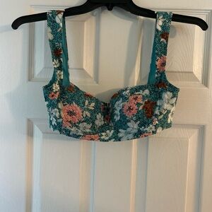 Time and Tru Floral Bikini top size medium.